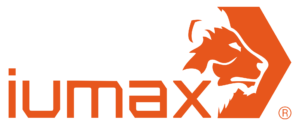 iumax Logo Wort-Bildmarke orange